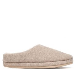 Kapcie Tommy Hilfiger. Brązowe kapcie Tommy Hilfiger, bez wzorów. Za 249.99 zł.