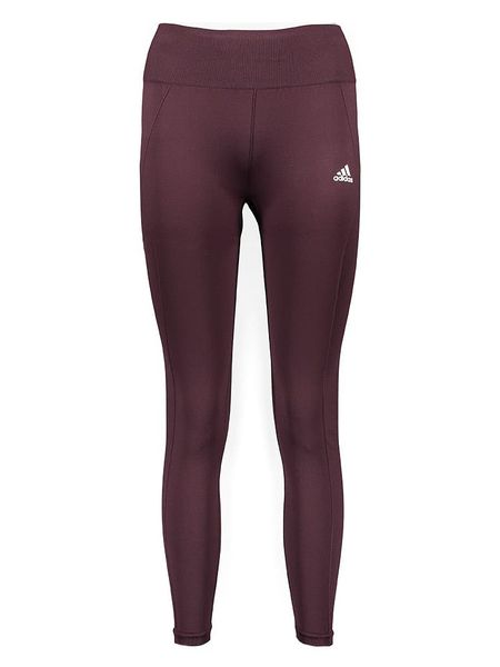 Adidas Legginsy sportowe "AK" w kolorze fioletowym rozmiar: M. Różowe legginsy adidas, m, bez wzorów, z materiału, outdoorowe. Za 188.40 zł.
