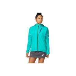 Kurtka sportowa damska FujiTrail Pack Jkt. Zielone kurtki do biegania ASICS, xs, bez wzorów, z elastanu, bez kaptura, do biegania. Za 379.99 zł.