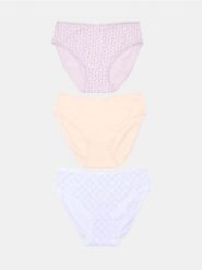 Bawełniane majtki figi z kokardami 3 pack - wielobarwny. Figi Sinsay, bez wzorów, z bawełny. Za 19.99 zł.