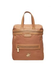 Beverly Hills Polo Club Plecak BHPC-H-002-07 Brązowy. Brązowe plecaki Beverly Hills Polo Club, bez wzorów, z materiału, bez dodatków. Za 129.99 zł.