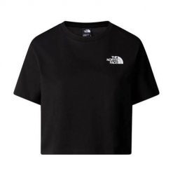 Koszulka sportowa damska The North Face W Simple Dome Cropped. Czarne t-shirty sportowe The North Face, xl, bez wzorów, bez ramiączek. Za 164.00 zł.