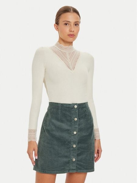 ONLY Bluzka Tilde 15207788 Beżowy Stretch Fit. Brązowe bluzki ONLY, l, bez wzorów, z wiskozy, bez kołnierzyka, bez ramiączek. Za 99.99 zł.