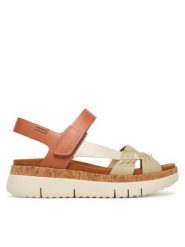 Pikolinos Sandały Palma W4N-0968C3 Écru. Sandały Pikolinos, bez wzorów, ze skóry, bez obcasa, na płaskiej podeszwie, bez zapięcia. Za 559.99 zł.