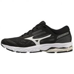 Buty do biegania damskie Mizuno Wave Stream 2. Czarne buty do biegania Mizuno, bez wzorów, z materiału, bez zapięcia, do biegania, mizuno wave. W wyprzedaży za 475.95 zł.