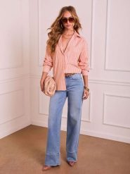 Milan Kiss Koszula w kolorze pomarańczowym rozmiar: L. Pomarańczowe koszule Milan Kiss, l, bez wzorów, bez kołnierzyka, bez ramiączek. Za 152.99 zł.