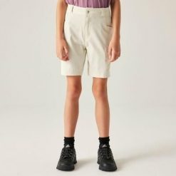 Kids Reprise III Krótki. Białe szorty Dare 2b, bez wzorów, z elastanu, sportowe. Za 229.99 zł.