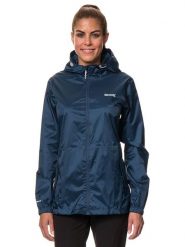 Regatta Kurtka przeciwdeszczowa "Pack It III" w kolorze granatowym rozmiar: 46. Niebieskie kurtki przeciwdeszczowe Regatta, s, bez wzorów, bez kaptura, outdoorowe. Za 101.70 zł.