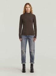 G-Star Dżinsy - Boyfriend fit - w kolorze niebiesko-szarym rozmiar: W29/L/30. Niebieskie jeansy G-Star, l, z aplikacjami, ze skóry, klasyczne, z podwyższonym stanem. Za 309.95 zł.