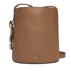 Torebka Furla. Brązowe torebki klasyczne Furla, bez wzorów, klasyczne, bez dodatków. Za 1,369.00 zł.