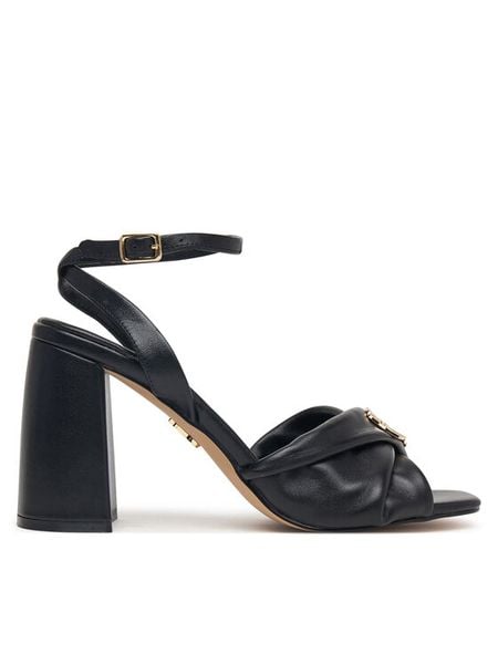 Steve Madden Sandały 11005662 Czarny. Czarne sandały Steve Madden, bez wzorów, bez obcasa, na słupku, bez zapięcia. Za 519.99 zł.
