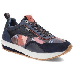 Granatowe Sneakersy Anekke Wygodne Buty Damskie. Niebieskie buty treningowe Anekke, bez wzorów, ze skóry ekologicznej, bez zapięcia. Za 399.00 zł.