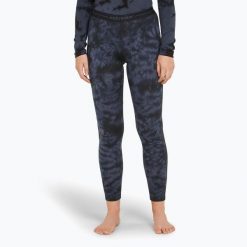 Spodnie termoaktywne damskie icebreaker Merino 200 Oasis Leggings Cloud Dye. Niebieskie bielizna termoaktywna damska Icebreaker, bez wzorów, bez ramiączek, narciarskie. Za 349.99 zł.