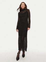 Dixie Sukienka koktajlowa AIVUKAEA Czarny Regular Fit. Czarne sukienki Dixie, m, bez wzorów, z syntetyku, wizytowe, bez kołnierzyka, bez ramiączek. Za 349.99 zł.