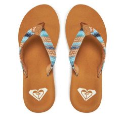 Japonki Roxy. Niebieskie japonki Roxy, bez wzorów. Za 139.99 zł.