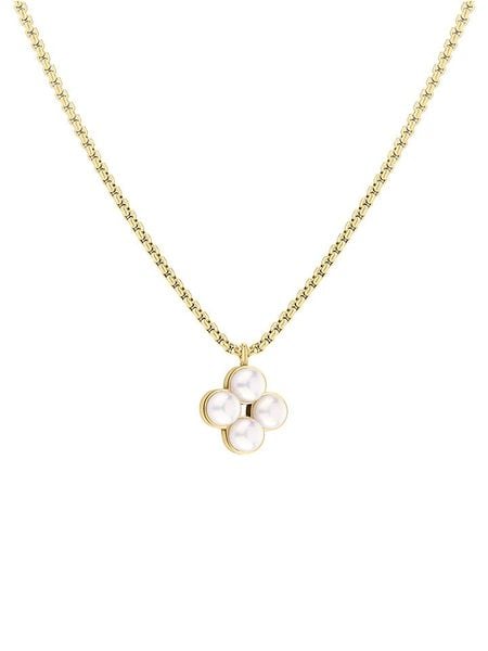 Tamaris Naszyjnik z elementem ozdobnym - dł. 45 cm rozmiar: onesize. Naszyjniki Tamaris, z materiału, z perłą, ze stali. Za 121.99 zł.