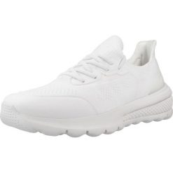 Tenisówki Geox Model D Spherica Actif Kolor Biały. Białe trampki Geox, bez wzorów, z tkaniny, casualowe, bez zapięcia. Za 409.99 zł.