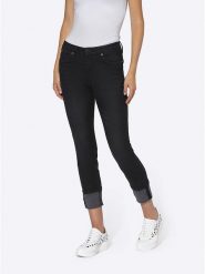 Heine Dżinsy - Slim fit - w kolorze czarnym rozmiar: 42. Czarne jeansy Heine, bez wzorów, klasyczne. Za 127.95 zł.