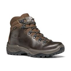 Buty trekkingowe damskie Scarpa Terra GTX brązowe wodoodporne. Brązowe buty trekkingowe Scarpa, bez zapięcia. Za 639.99 zł.