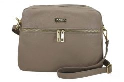 Listonoszka skórzana BARBERINI'S 979-2 beżowa. Brązowe shopper bag Barberinis, bez wzorów, ze skóry, biznesowe, duże, bez dodatków. Za 229.99 zł.