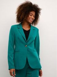Kaffe Marynarka Sakura 10506684 Zielony Slim Fit. Zielone marynarki i żakiety Kaffe, bez wzorów, z syntetyku, bez ramiączek. Za 449.99 zł.