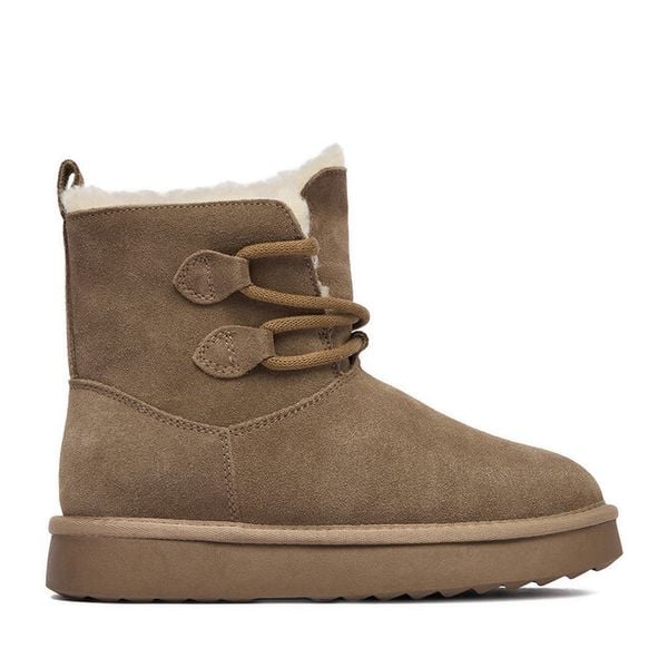 Śniegowce Lasocki. Brązowe śniegowce Lasocki, bez wzorów, bez zapięcia. Za 249.99 zł.