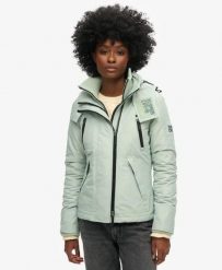 Superdry Kurtka Windbreaker Mountain z Kapturem. Zielone kurtki Superdry, bez wzorów, z poliesteru, z kapturem. Za 429.55 zł.