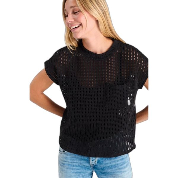 Damski tank top Le Temps des cerises Gafo. Czarne topy Le Temps Des Cerises, bez wzorów, bez kołnierzyka, bez ramiączek. Za 191.50 zł.