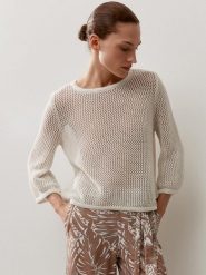 More & More Sweter z dzianiny Kobiety beżowy, 42. Brązowe swetry More & More, bez wzorów, z dzianiny, bez ramiączek. Za 279.95 zł.