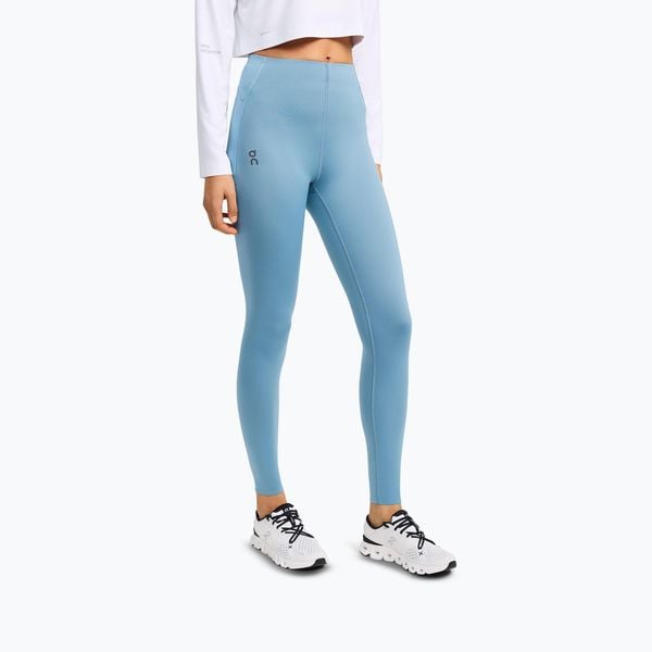 Legginsy treningowe damskie On Active. Niebieskie legginsy On, bez wzorów, z elastanu, sportowe, długie. Za 329.99 zł.