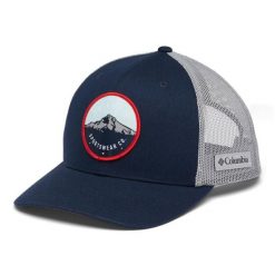Czapka z daszkiem Columbia Mesh Snap Back. Niebieskie czapki z daszkiem Columbia, bez wzorów, z bawełny, sportowe. Za 118.00 zł.