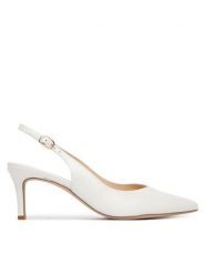 HÖGL Szpilki 0-186205-03000 Biały. Białe szpilki Högl, bez wzorów, ze skóry, bez obcasa, na szpilce, bez zapięcia. Za 849.99 zł.