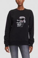 KARL LAGERFELD Czarna damska bluza z cyrkoniami Ikon Rs Duo, Rozmiar L. Czarne bluzy bez kaptura KARL LAGERFELD, l, bez wzorów, bez kaptura. Za 969.99 zł.