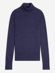 AUTHENTIC CASHMERE Kaszmirowy golf "Fornet" w kolorze niebieskim rozmiar: XL. Niebieskie swetry AUTHENTIC CASHMERE, xl, bez wzorów, z kaszmiru, bez ramiączek. Za 369.99 zł.