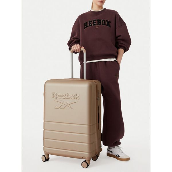 Walizka duża Reebok. Brązowe walizki Reebok, duże. Za 299.99 zł.