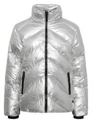 TicketWOMAN Kurtka pikowana "Cala" w kolorze srebrnym rozmiar: 38. Szare kurtki TicketWOMAN, bez wzorów, bez kaptura. Za 230.99 zł.