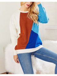 Milan Kiss Sweter ze wzorem rozmiar: L. Swetry Milan Kiss, l, bez wzorów, bez ramiączek. Za 175.67 zł.