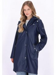 Schmuddelwedda Płaszcz przeciwdeszczowy w kolorze granatowym rozmiar: L. Niebieskie kurtki przeciwdeszczowe Schmuddelwedda, l, bez wzorów, bez kaptura, outdoorowe. Za 217.99 zł.