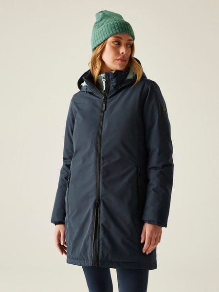 Regatta Kurtka zimowa "Marron" w kolorze granatowym rozmiar: 42. Niebieskie kurtki Regatta, na zimę, bez wzorów, z puchu, bez kaptura. Za 345.36 zł.