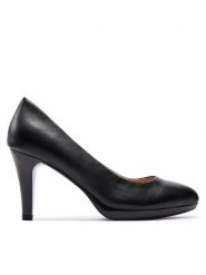 Caprice Szpilki 9-22414-42 Czarny. Czarne szpilki Caprice, bez wzorów, ze skóry, bez obcasa, na szpilce, bez zapięcia. Za 224.99 zł.