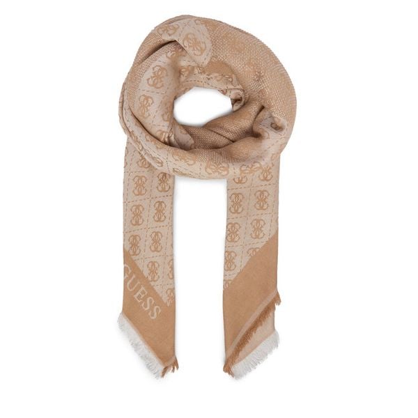 Chusta Guess. Brązowe chusty Guess, z aplikacjami. Za 239.99 zł.