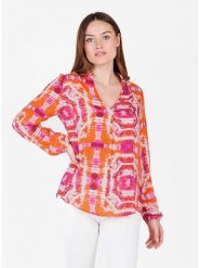KEY LARGO Bluzka w kolorze różowo-pomarańczowym rozmiar: XL. Pomarańczowe bluzki KEY LARGO, xl, bez wzorów, z wiskozy, bez kołnierzyka, bez ramiączek. Za 100.04 zł.