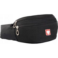 Patriotyczna saszetka czarna nerka WB20-600D BLACK. Czarne nerki i saszetki z aplikacjami, z materiału, sportowe, bez dodatków. Za 29.99 zł.