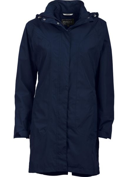 Parka dla kobiet Pro-X Elements Clarissa. Niebieskie płaszcze PRO-X ELEMENTS, m, bez wzorów, z materiału, bez kaptura. Za 524.50 zł.