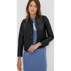 Pepe Jeans kurtka damska kolor czarny przejściowa. Czarne kurtki Pepe Jeans, l, bez wzorów, z jeansu, bez kaptura. Za 519.99 zł.