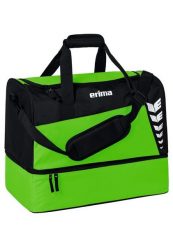 Torba sportowa z dolną przegrodą Erima Six Wings. Czarne torby sportowe Erima, bez wzorów, z poliesteru, na ramię, duże. Za 97.99 zł.