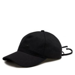 Czapka z daszkiem Calvin Klein. Czarne czapki z daszkiem Calvin Klein, bez wzorów. Za 109.99 zł.
