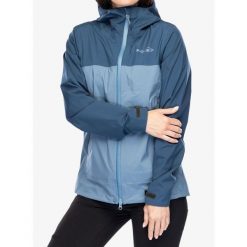 Kurtka przeciwdeszczowa damska Inov-8 Venturelite Jacket FZ. Niebieskie kurtki przeciwdeszczowe Inov-8, bez wzorów, bez kaptura, trekkingowe. Za 686.99 zł.