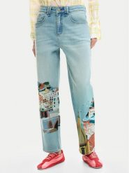 Desigual Jeansy Amalfi 26SWDD01 Kolorowy Tapered Fit. Jeansy Desigual, bez wzorów, z bawełny. Za 639.99 zł.