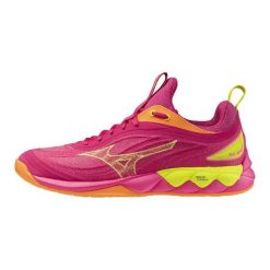 Buty halowe Mizuno Wave Luminous. Czerwone buty treningowe Mizuno, bez wzorów, bez zapięcia, do piłki ręcznej, mizuno wave. Za 636.50 zł.